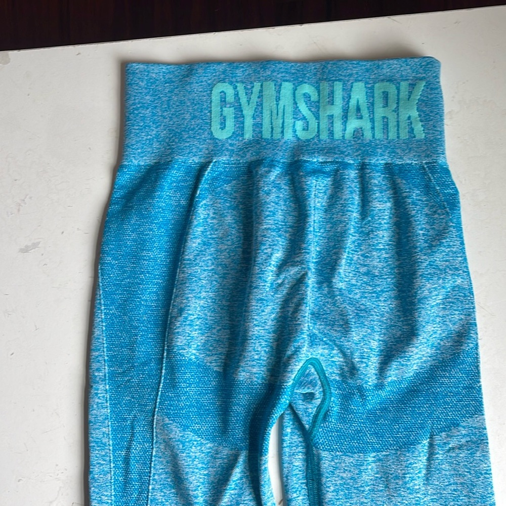 GYMSHARK blue contour leggings size small